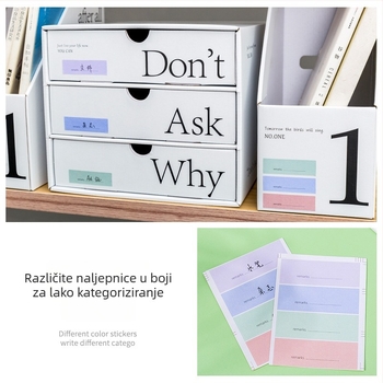 Papírnati sklopivi stolni organizator za knjige i dokumente