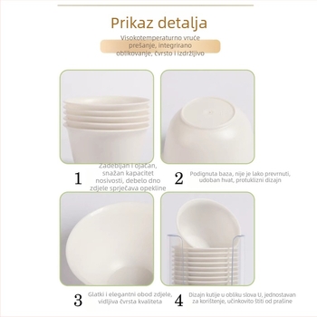Gongfu čajne šalice, jednokratne, u pakiranju, biološki razgradljive, kvalitete hrane, prenosne za vanjska putovanja