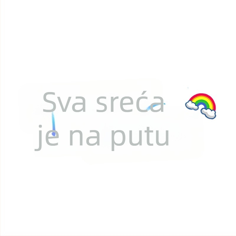 Personalizirana kreativna tekstualna naljepnica za prozore i panoramski krov