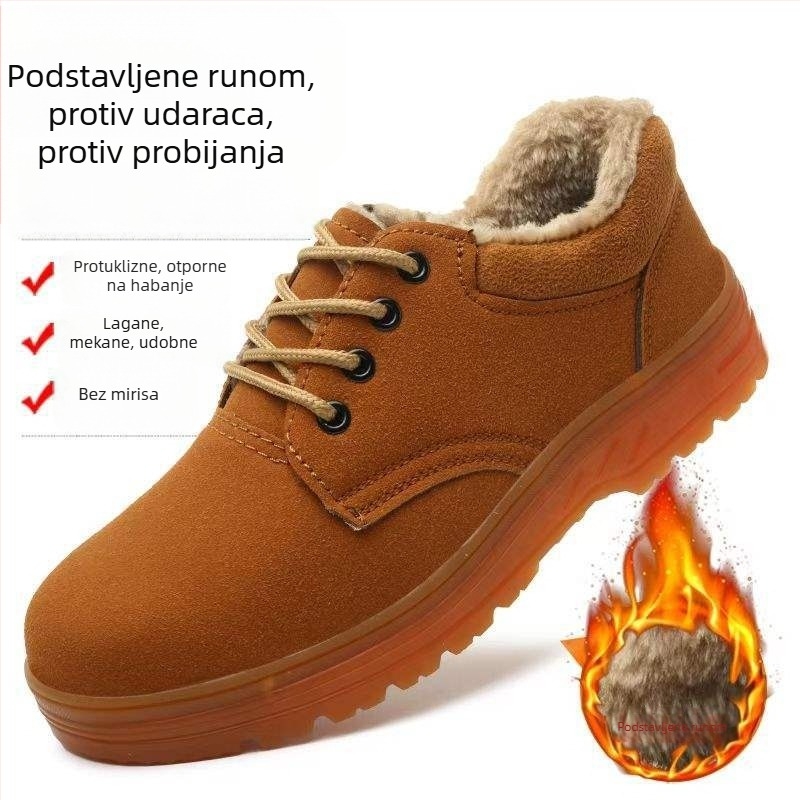 Muške radne cipele s čeličnim prstom, otporne na udarce i probijanje, lagane, otporne na habanje, prozračne, protiv mirisa, za gradilište