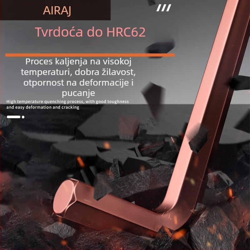 Arrizo set hex ključeva s mat završnom obradom, ravnim i kuglastim vrhom, Torx ključevi, produžena duljina