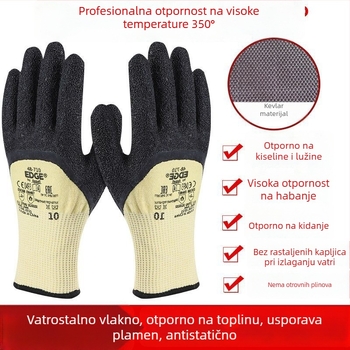 Kevlar rukavice za zavarivanje s zaštitom od rezanja i teksturiranom površinom, visoke temperature, protuklizne, otporne na habanje, otporne na probijanje, radne zaštitne rukavice