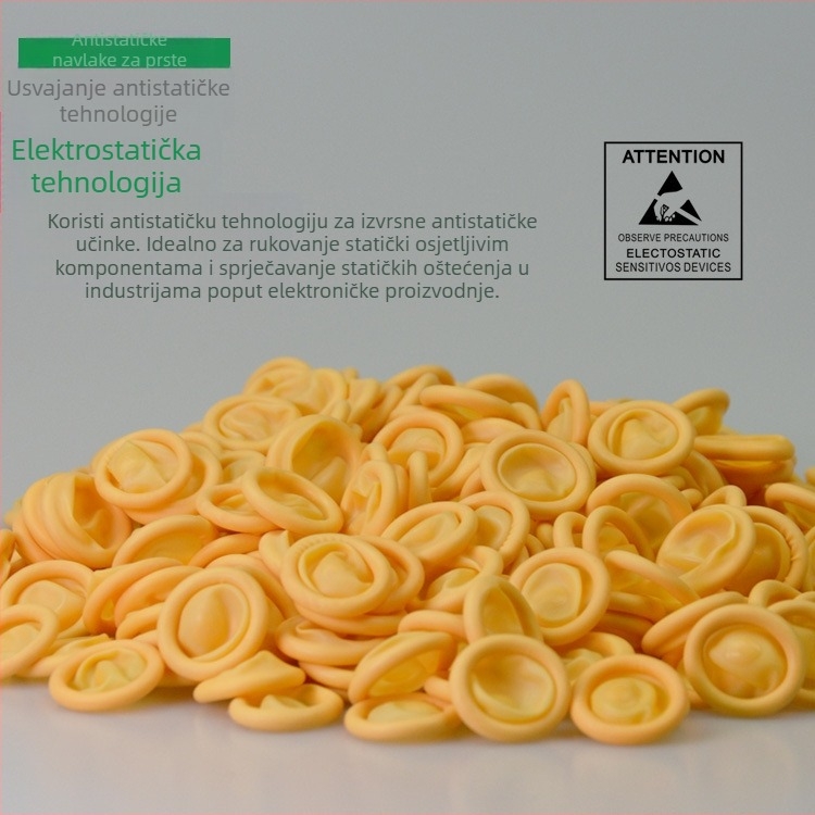 Bež latex zaštita prsta za jednokratnu upotrebu s anti-statičkim svojstvima, vodootporna i otporna na prašinu za elektroniku