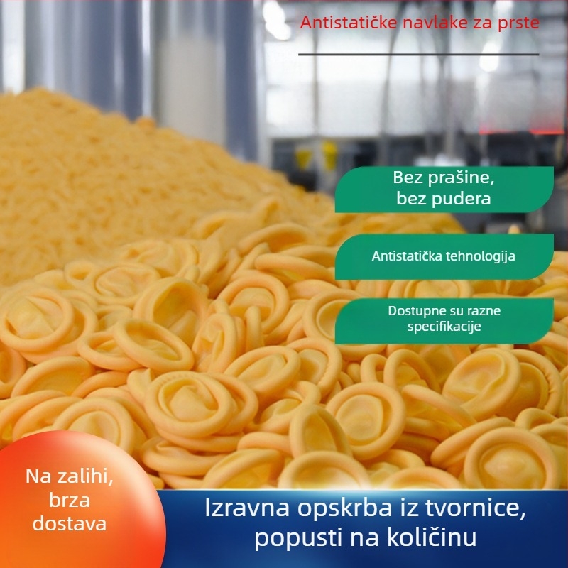 Bež latex zaštita prsta za jednokratnu upotrebu s anti-statičkim svojstvima, vodootporna i otporna na prašinu za elektroniku