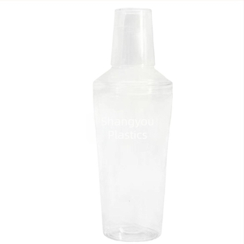 500 ml prozirni PET šejker za čaj za hladno pripremanje napitka