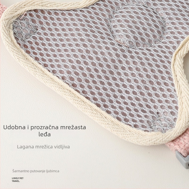 Mrežasti prsluk s uzicom za male pse, mačke i zečeve