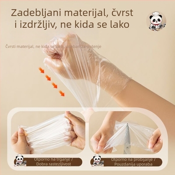 TPE jednokratne rukavice, visoke kvalitete za hranu, za kuhinju, mijesiti tijesto, pečenje i čišćenje; debele i izdržljive