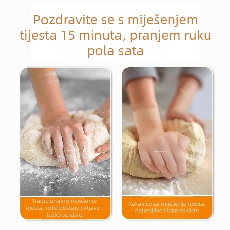 TPE jednokratne rukavice, visoke kvalitete za hranu, za kuhinju, mijesiti tijesto, pečenje i čišćenje; debele i izdržljive