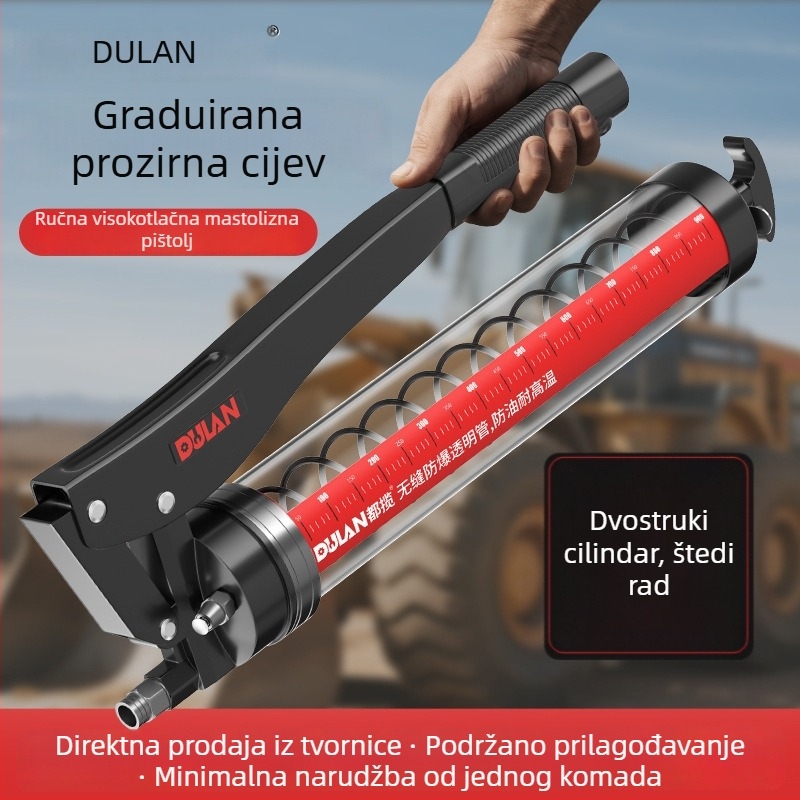 Ručni pištolj za mazivo 900cc – visoki tlak, proziran tijelo, prijenosan, kompaktični lubrikant i injektor ulja
