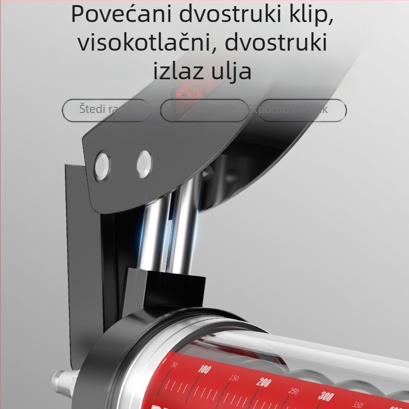 Ručni pištolj za mazivo 900cc – visoki tlak, proziran tijelo, prijenosan, kompaktični lubrikant i injektor ulja