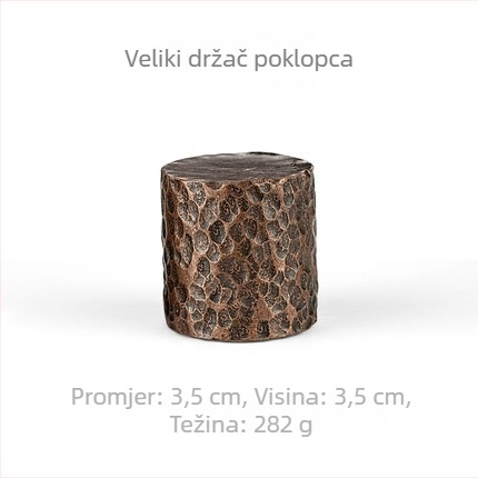 Ručni kovani bakreni držač poklopca i željezni stalak za poklopac za čajnik od ljubičaste glinene, dodaci za čajnu ceremoniju