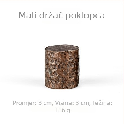 Ručni kovani bakreni držač poklopca i željezni stalak za poklopac za čajnik od ljubičaste glinene, dodaci za čajnu ceremoniju