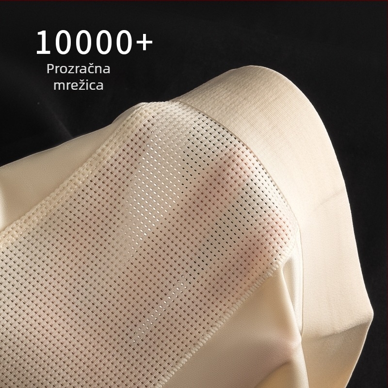 Muške bezšivne bokserice od satena, ice silk materijal, ljetna mreža za prozračnost, srednji pojas