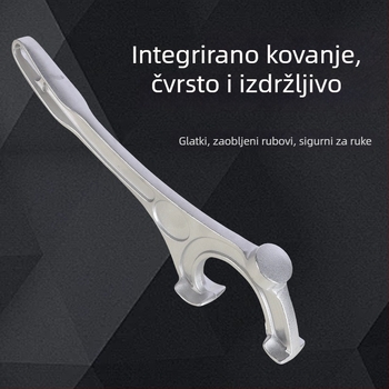 Prijenosni višefunkcijski otvarač za konzervu i boce od aluminijske legure
