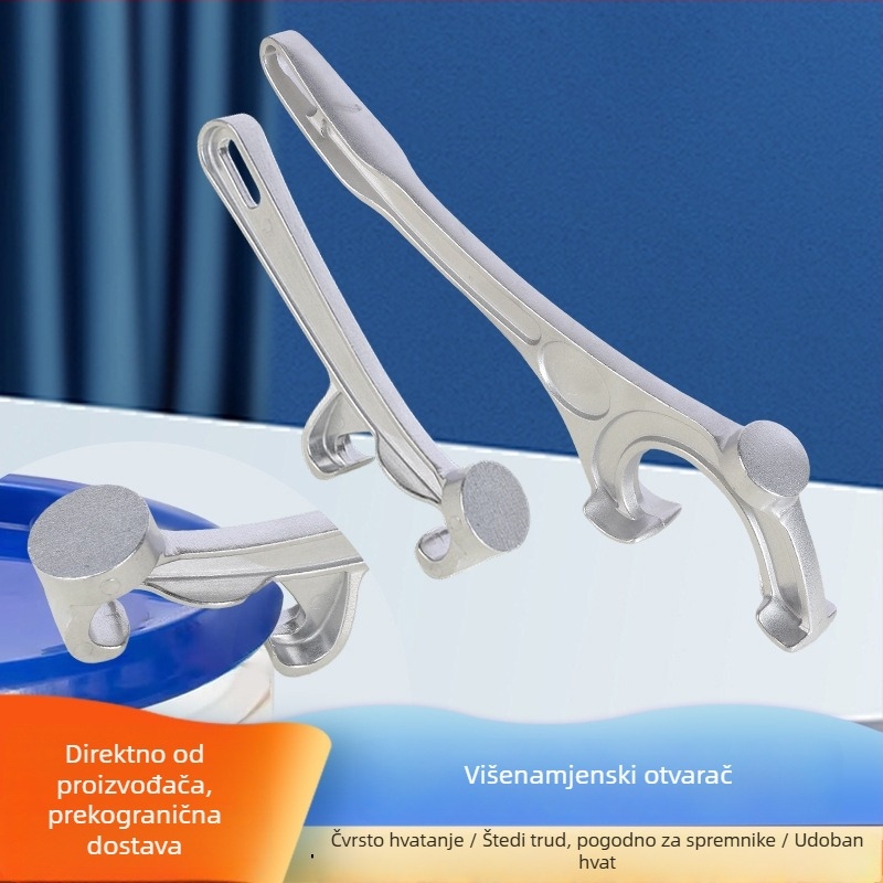 Prijenosni višefunkcijski otvarač za konzervu i boce od aluminijske legure