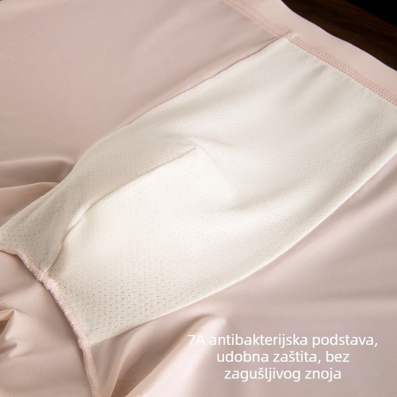Muške bokserice Ice Silk, visokokvalitetno 3D pletenje, prozračna mreža, šarene niti, ljetna svježina, veličina 142 standardna