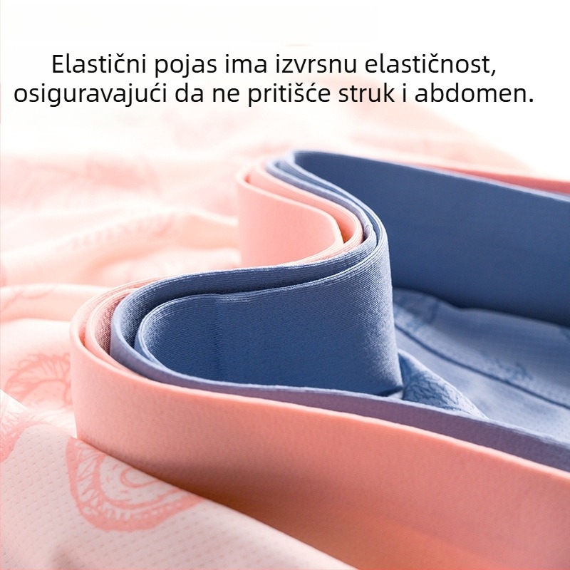 Muške bokserice s otiskom medvjeda, mrežasta Ice Silk tkanina, prozračne i udobne, srednja visina struka