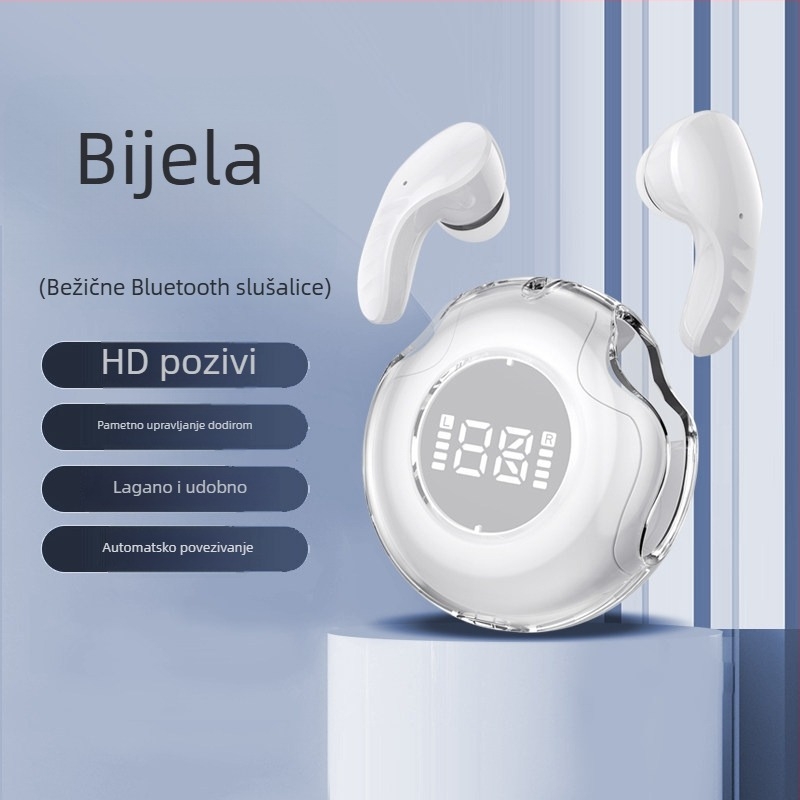Bluetooth true wireless slušalice, in-ear, s aktivnom redukcijom buke, visokokvalitetan zvuk, upravljanje pozivima, sportski dizajn, kompatibilne s pametnim telefonima