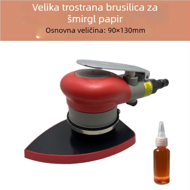 Kvadratna pneumatska brusilica s trokutom glavom za suho brušenje u stolarstvu, zračni brusilac s vibracijom