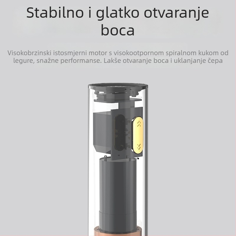 Električni višenamjenski otvarač boca vina i piva, automatski