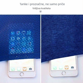 Ljetne muške bokserice od mrežaste ledene svile s izrezanim panelima, srednji pojas, prozračne i brzo sušeće