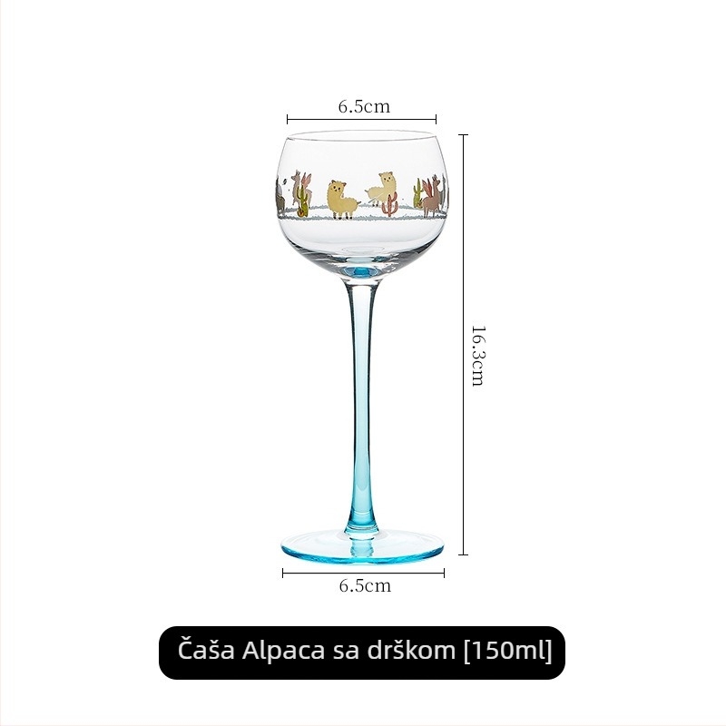 Nordijski inspirirana visoka čaša za vino i šampanjac koktele, kreativan i elegant dizajn