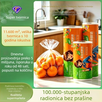 Torbe na rolni za hranu, debeli PE, tri veličine 20/25/30 cm, namijenjene supermarketima