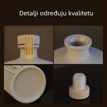 Keramička boca za vino u antiknom jednostavnom stilu, prazna boca, pakiranje 0,5 kg ili 1,0 kg