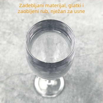 Akrilna čaša za crveno vino i šampanjac, prozirna plastična čaša, europski stil čaše za vino, kreativna barska čaša za brendiju