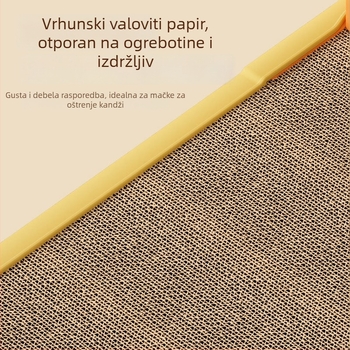 Uspravna L‑oblikovana daska za grebanje mačaka, zidni držač, otporna na habanje, šira i deblja, bez otpadanja vlakana, alat za oštrenje kandži, daska za grebanje od valovitog kartona