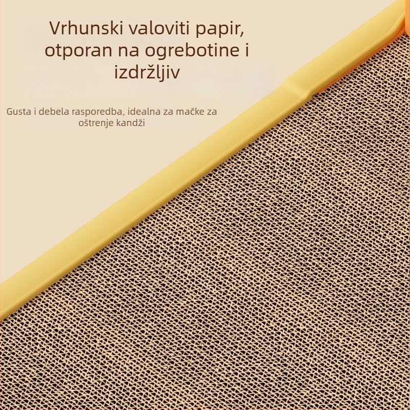 Uspravna L‑oblikovana daska za grebanje mačaka, zidni držač, otporna na habanje, šira i deblja, bez otpadanja vlakana, alat za oštrenje kandži, daska za grebanje od valovitog kartona