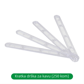 Jednokratni plastični štapići za miješanje kave