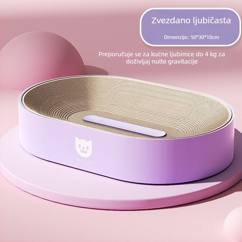 Višefunkcionalna škrablica za mačke od valovitog papira, mačje gnijezdo i njega noktiju — otporno na habanje, bez vlakana