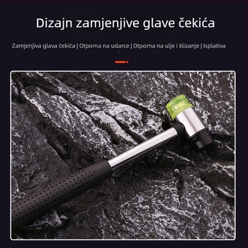 Gumeni čekić s okruglom glavom za DIY otiske biljaka i kućnu dekoraciju, ručno izrađeni alat