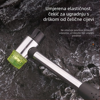 Gumeni čekić s okruglom glavom za DIY otiske biljaka i kućnu dekoraciju, ručno izrađeni alat