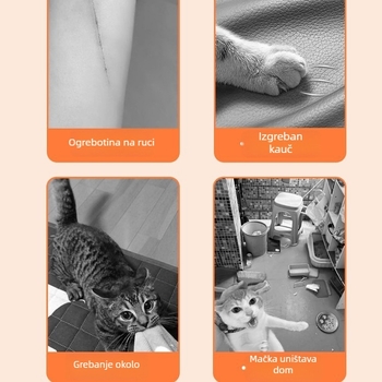 Mačja grebalica ploča u obliku srca, samoljepljiva za zid, otporna na habanje, štiti kauč od ogrebotina