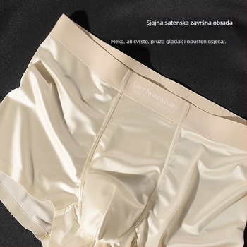 Muške bokserice od Ice Silk satena, prozračne, s antibakterijskim vloškom u preponama, srednji pojas