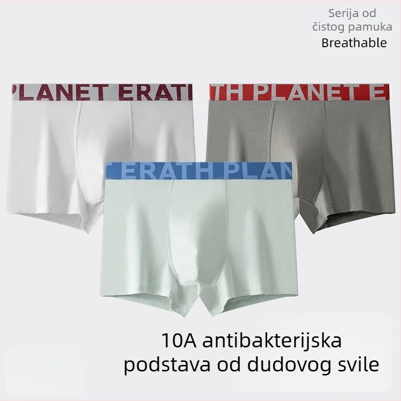 Muške boxerske gaćice od combed cotton, antibakterijska podstava u preponama, velika veličina, opuštena kroj, moderan otisak