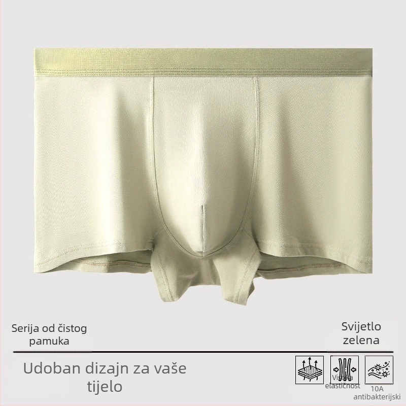 Muške bokserice od pamuka, dojam golog tijela, bez šavova, visok elastični pojas, antibakterijska zona prepona, prozračne, 4XL