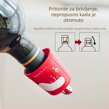 Silikonski čep za bocu vina, Elephant Brand, univerzalni zatvarač za crveno vino i gazirana pića