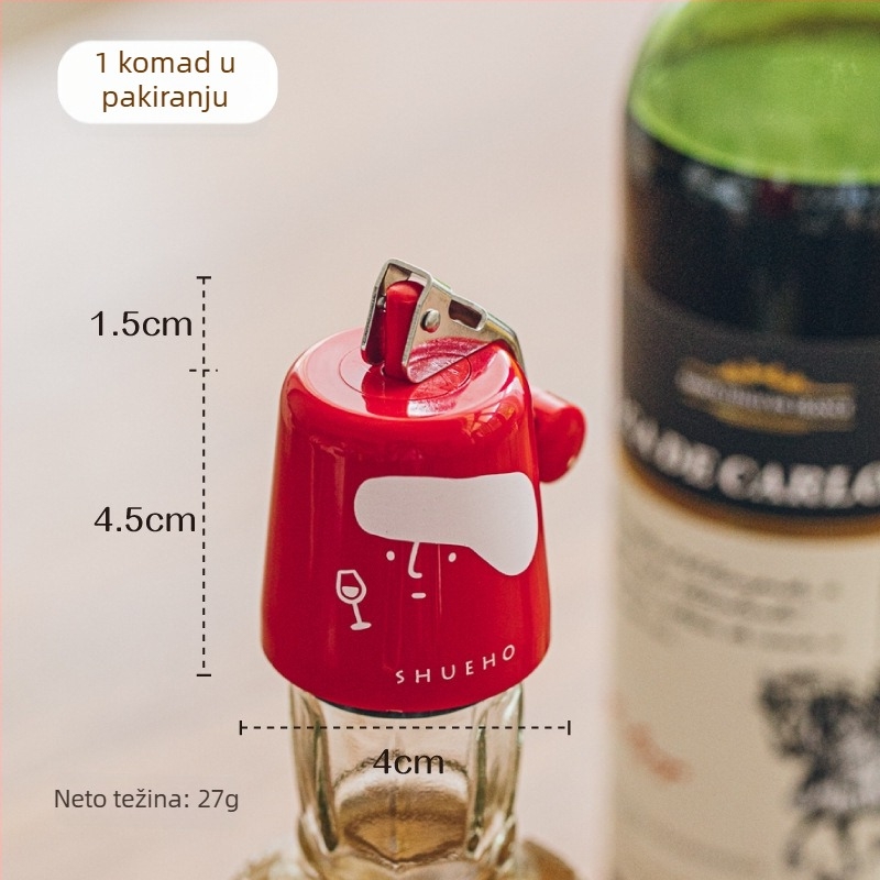 Silikonski čep za bocu vina, Elephant Brand, univerzalni zatvarač za crveno vino i gazirana pića