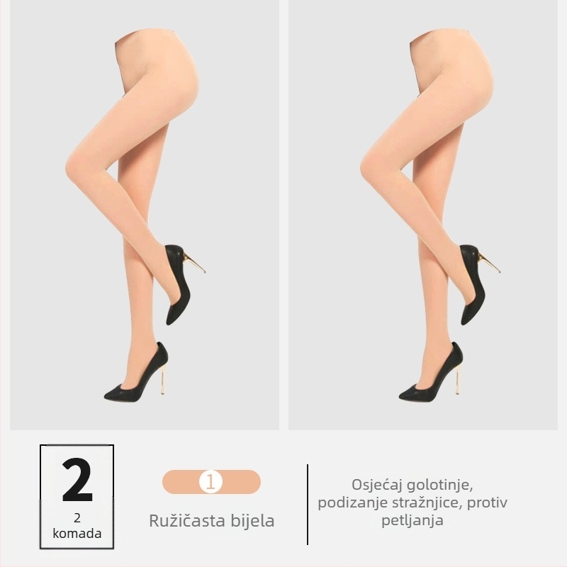 Baršunaste tajice s anti-piling efektom, bikini kroj, plus veličina, dužina gležnja, najlon