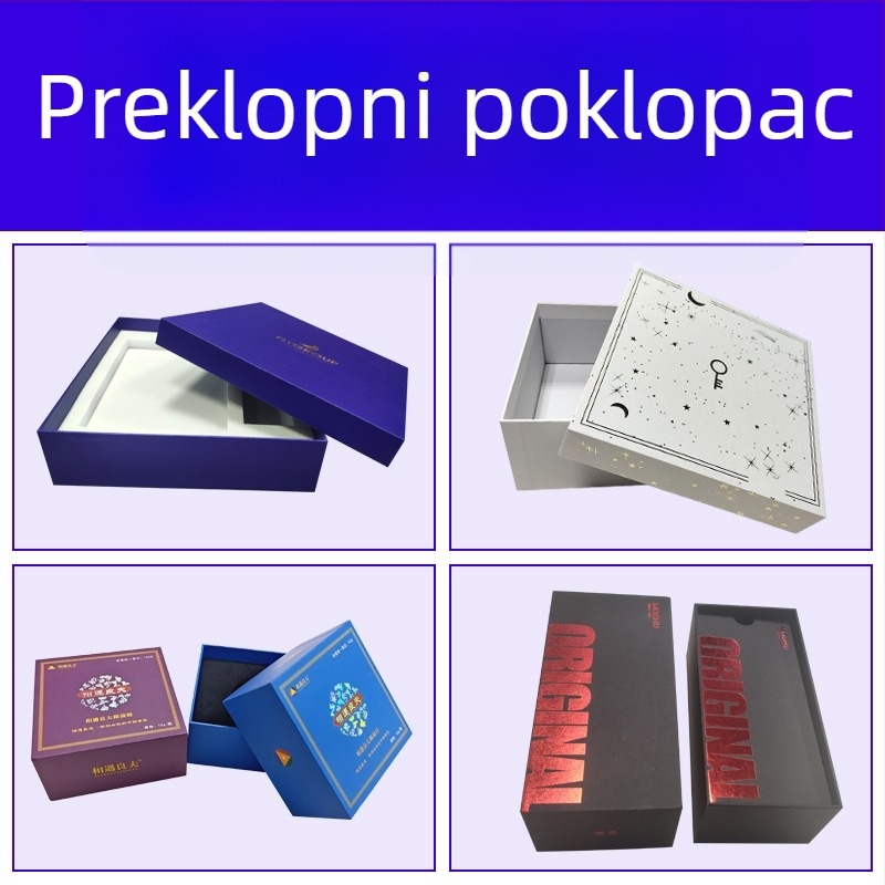 Premium kutija za poklon mooncakea i čaja s poklopom Nebesa i Zemlja