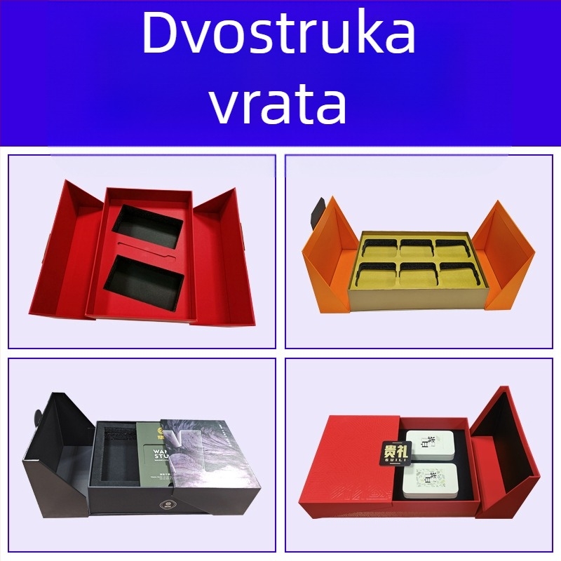 Premium kutija za poklon mooncakea i čaja s poklopom Nebesa i Zemlja