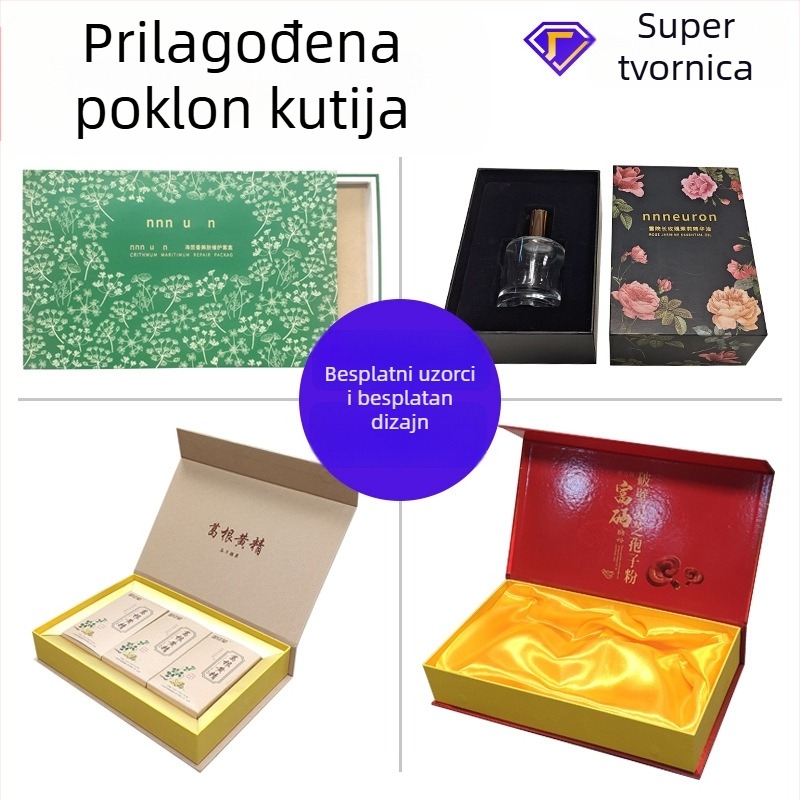 Premium kutija za poklon mooncakea i čaja s poklopom Nebesa i Zemlja
