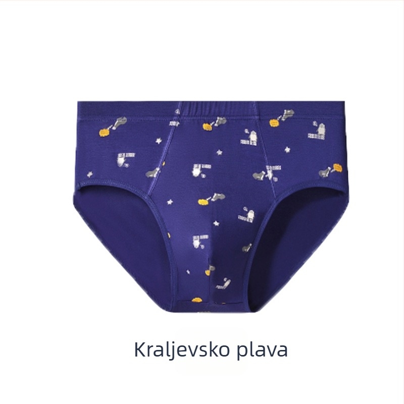 Muške gaćice od modala, srednjeg pojasa, prozračne, antibakterijske, brzo se suše