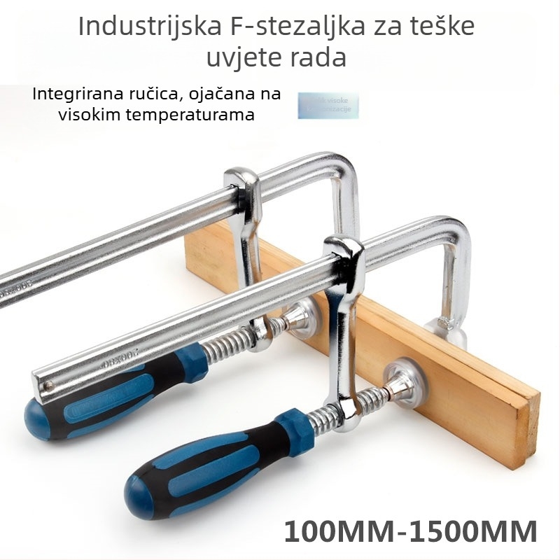 Teška stolarska F‑svornica s fiksnim držačem, G‑oblik svornice, brzo učvršćivanje za daske, ploče i kalupe