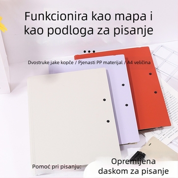 A4 klipboard sa snažnim dvostrukim klipom, čvrstim kućištem, višenamjenska ploča za pisanje