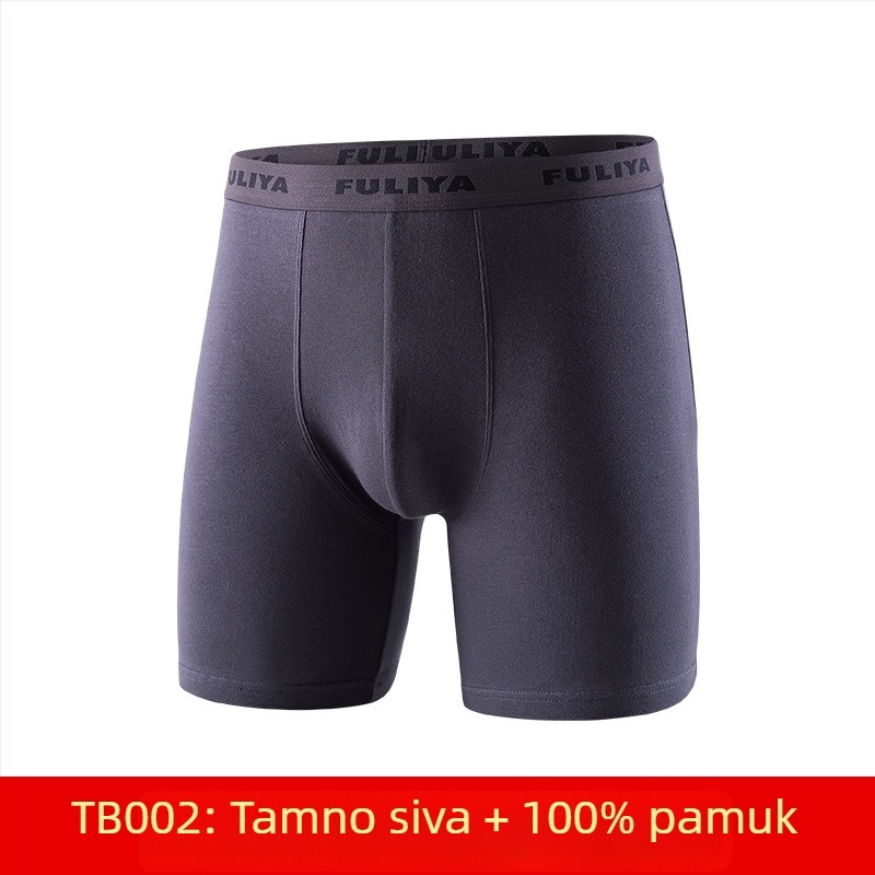 Muške boxerice od 100% pamuka, duge, prozračne za ljeto, velika veličina, anti-trenje u području prepona, sportsko donje rublje