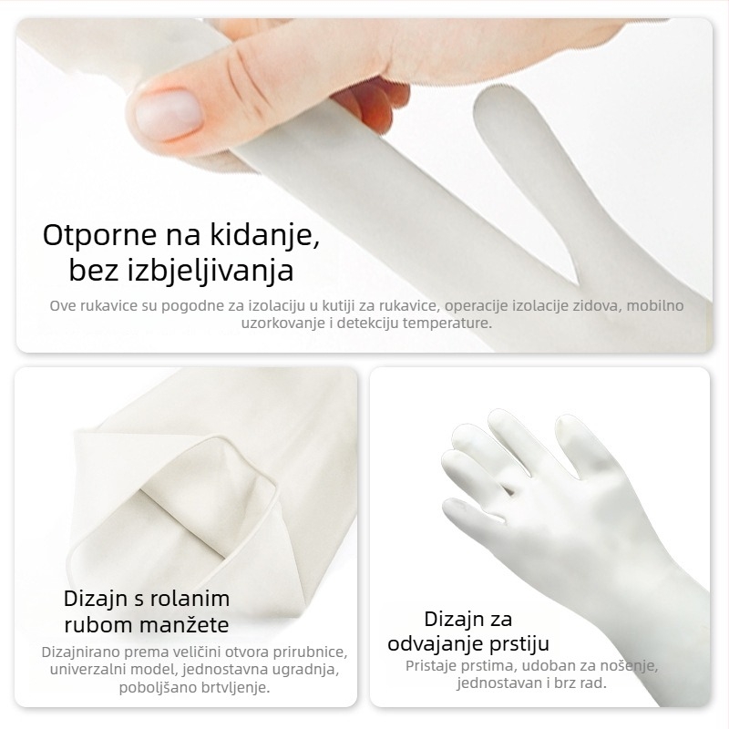 Nitrilne rukavice otporne na kemikalije, ulje, koroziju i kiseline i baze